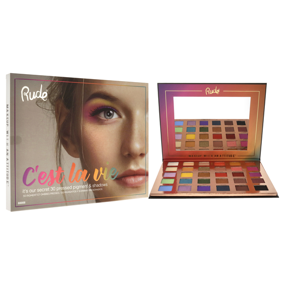 Cest La Vie 30 Eyeshadow Palette by Rude Cosmetics for Women- 1.13 oz Eye Shadow - Picture 3 of 5